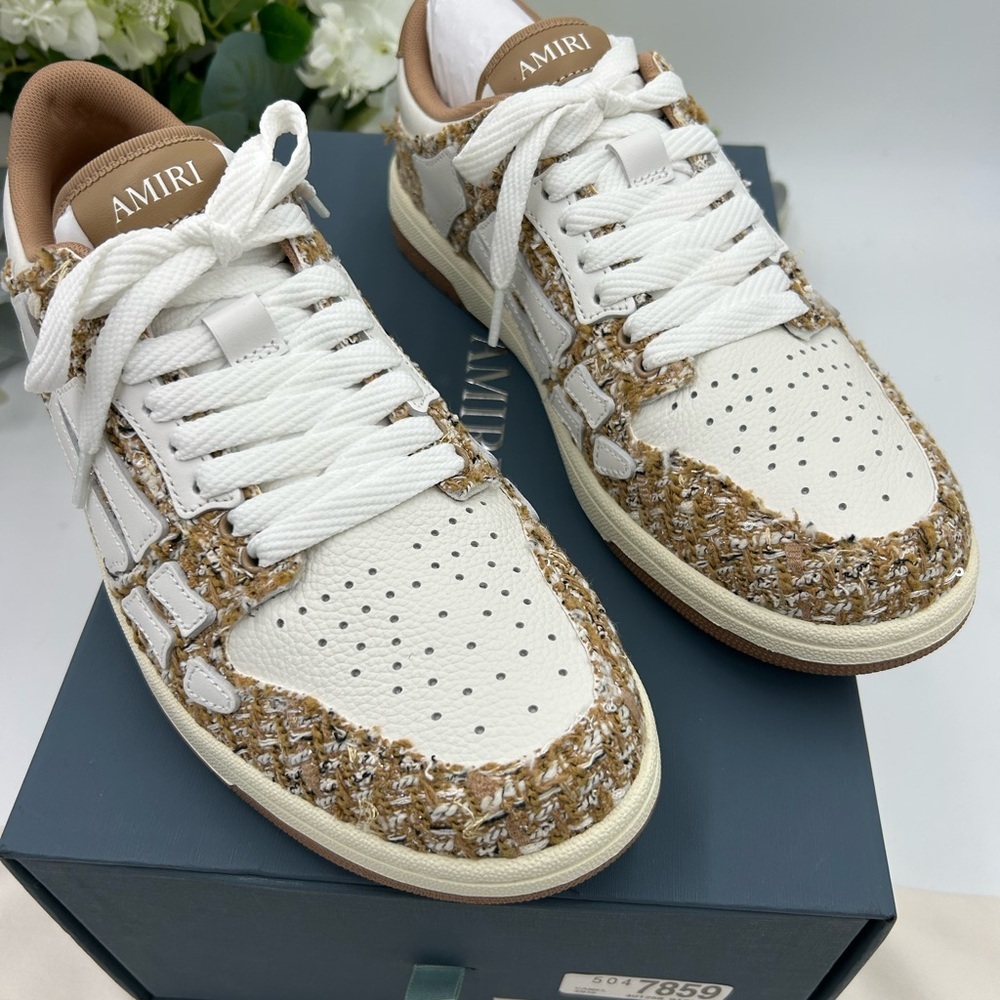 AMIRI men's BOUCLE SKEL low top sneakers size 43 NWT
